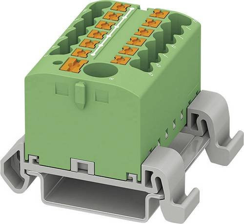 Phoenix Contact Verteilerblock 3273228 Zugfeder Grün 8 Stück Breite: 40,6 mm - Bild 1