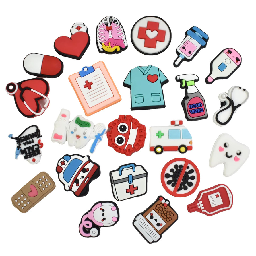 SMATLELF Schuh Charms, Kinder, Arzt Krankenschwester - Bild 2