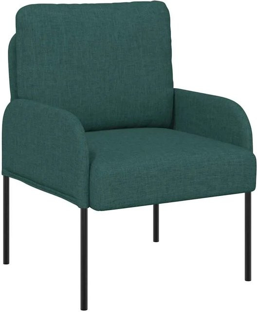 vidaXL Sofa mit Kissen in Dunkelgrün aus Sperrholz und Polyester - Bild 1