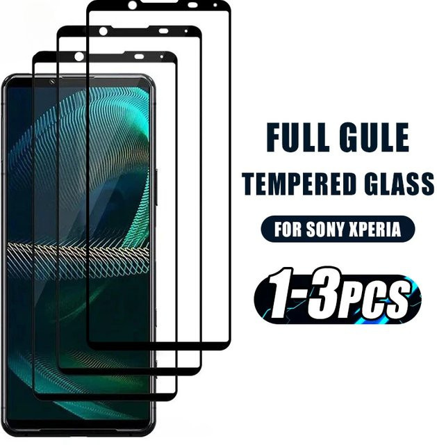 Sony Xperia 1 5 10 Displayschutzfolie aus gehärtetem Glas, transparent - Bild 1