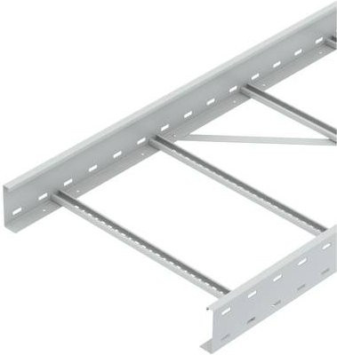OBO Bettermann Kabelleiter Grau B/H: 60,0 x 11,0 cm, Länge: 3 m - Bild 1