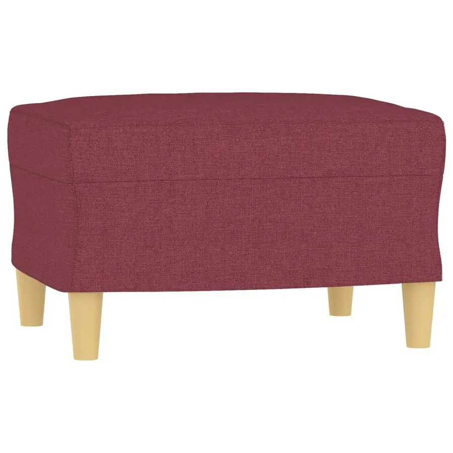 vidaXL Fußhocker Modell 3 in Weinrot aus Stoff, B/T/H: 60 x 50 x 41 cm - Bild 2