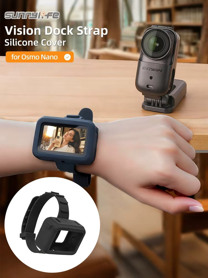 DJI Osmo Nano Silikon-Armband in Schwarz für Kamerahalterung und Bildübertragung - Bild 7