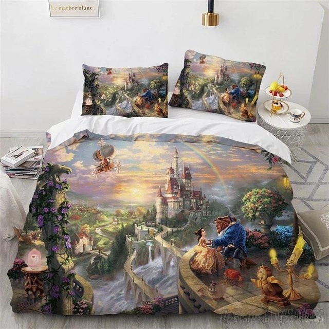 Lodestar Aladdin Bettwäsche-Set für Kinder mit 3D-Zeichentrickmotiv, Mehrfarbig, B/H: 140 x 210 cm - Bild 1