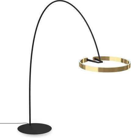 Occhio Mito Largo LED-Bogenleuchte in Schwarz Matt und Bronze, dimmbar