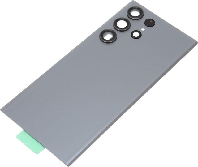 Samsung Galaxy S23 Ultra Ersatz-Glasrückseite mit vorinstallierter Kameralinse in Grau inklusive Reparaturwerkzeugsatz - Bild 1