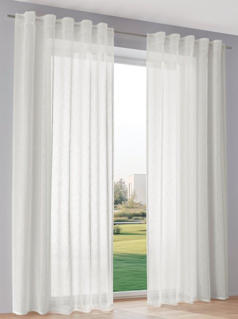 Heine Home Dekostore aus Polyester in Weiß, semi-transparent - Bild 1