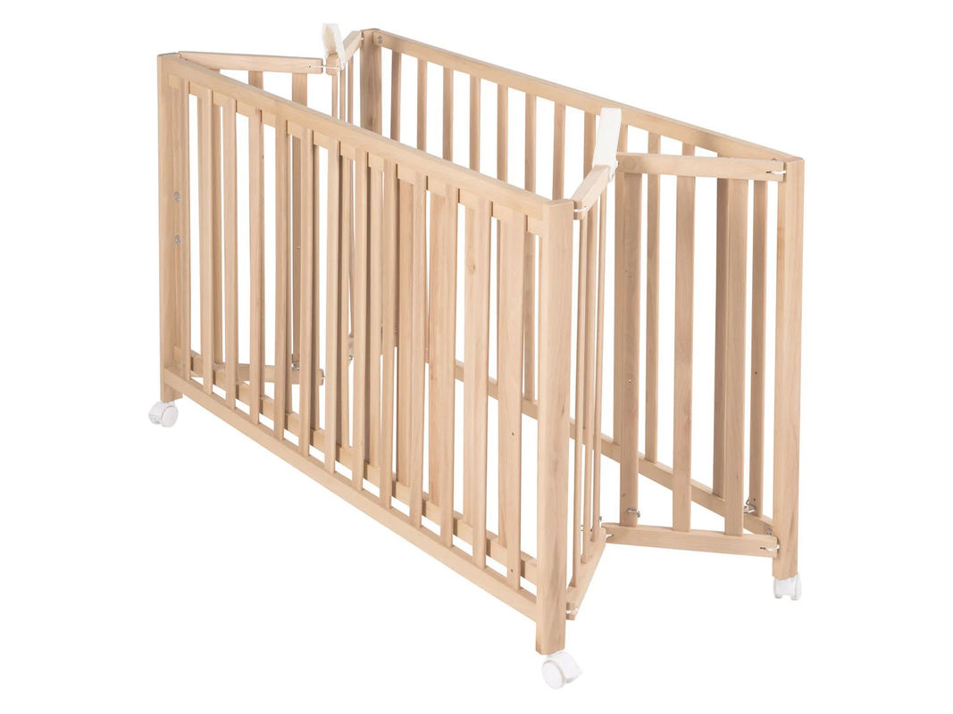 Roba Klappbett aus Massivholz Buche in Braun, B/L: 64,5 x 123 cm - Bild 2