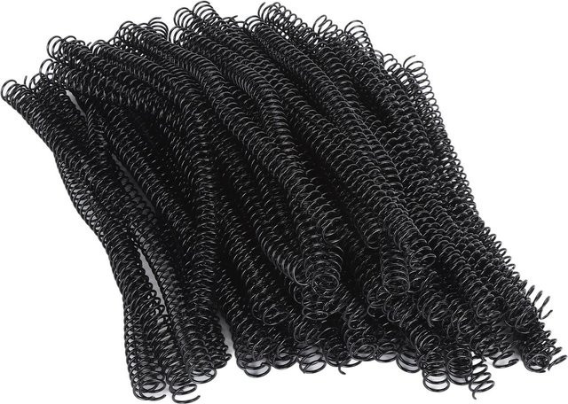 Aimo Einzelbügel-Bindedrähte für Spiralbindung, 48 Zähne, 4:1 Teilung, 14,3 mm, 115 Blatt Kapazität, Schwarz, 100 Stück - Bild 1