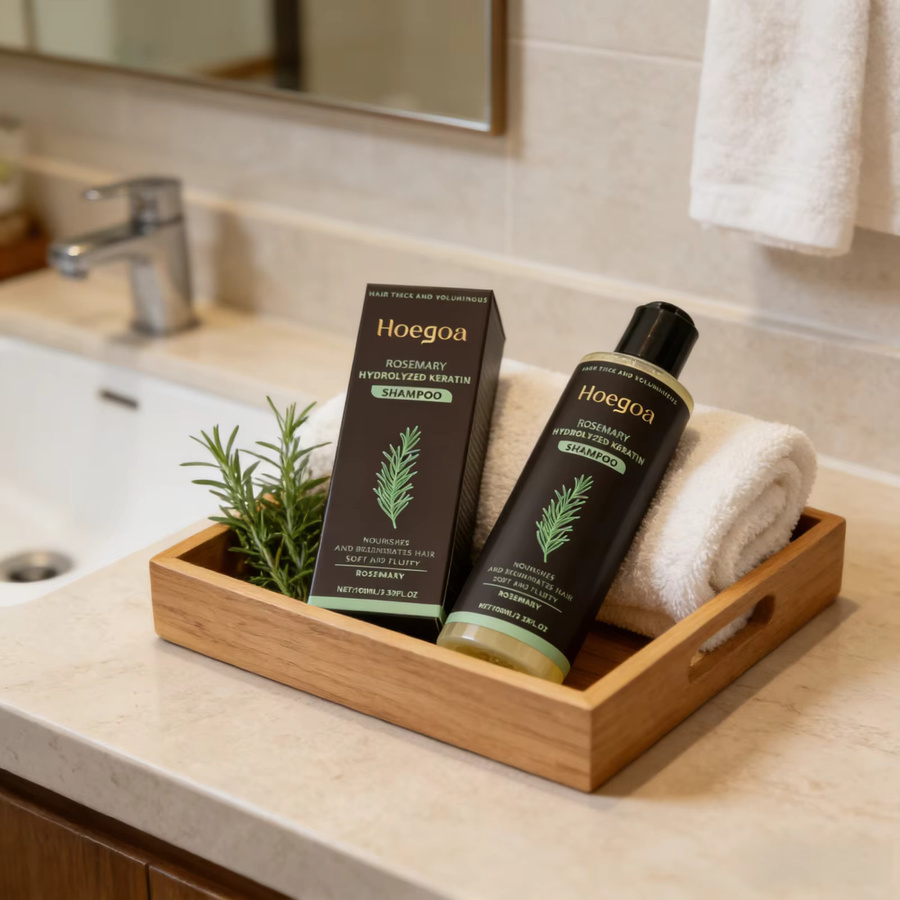 Hoegoa Rosmarin Shampoo mit Keratin, für strapaziertes Haar - Bild 4