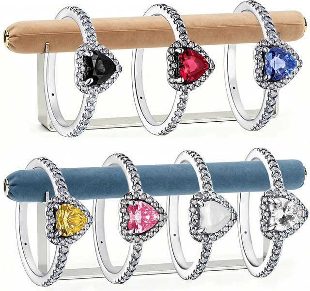 Disney Charm Schmuckring, 925 Silber, Bunt, Kristall, Zirkonia, Unisex - Bild 1