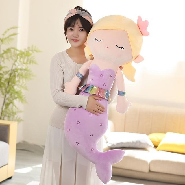 Wucifang Bags Kawaii Meerjungfrau Plüschtier Kissen, Bunt / Mehrfarbig, Rosa / Pink - Bild 1