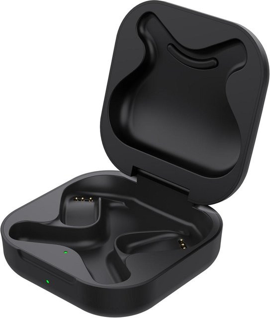 KONNWEI Ladeetui Ersatz für OpenFit T910 Kopfhörer mit LED-Anzeige und USB-C Anschluss, Schwarz - Bild 1