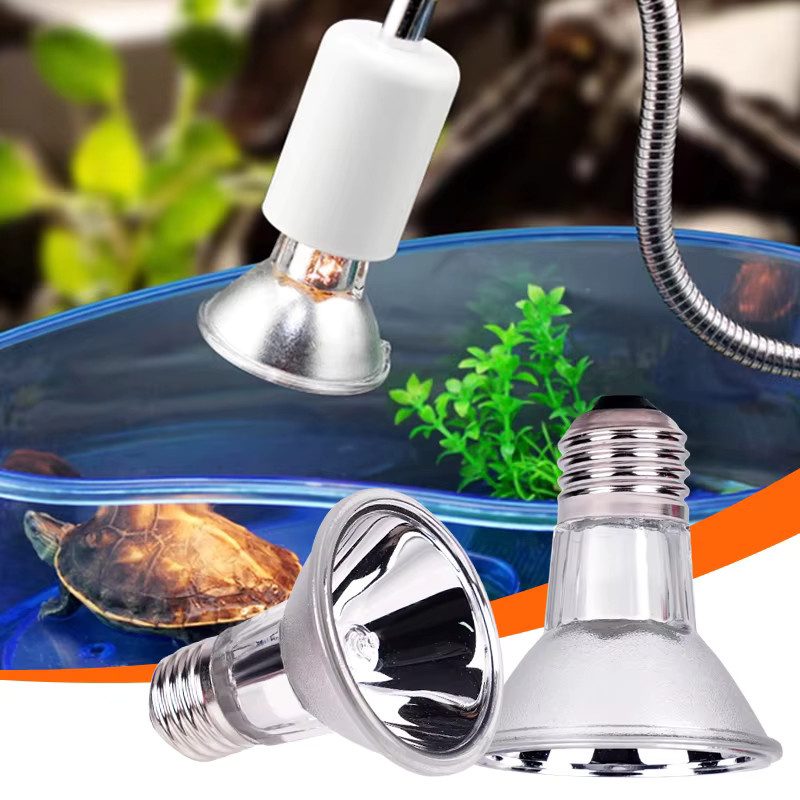 JIECARE UVA + UVB 3.0 Reptilienlampe mit E27 Fassung für Schildkröten und Eidechsen, 25 W Vollspektrum Sonnenlampe - Bild 3