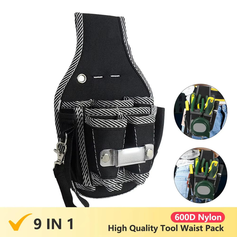 GJB810 9-in-1 Werkzeug-Taillengürtel aus schwarzem 600D-Nylon mit Gürtel für Elektriker und Handwerker - Bild 2
