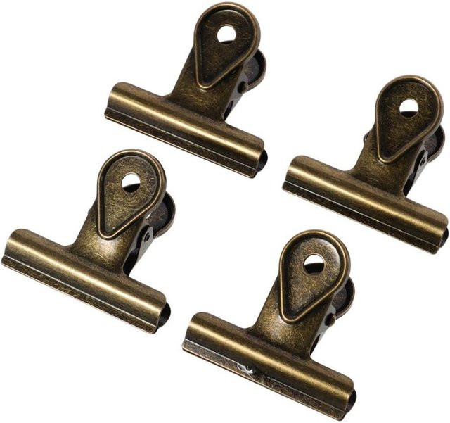 TOP MALL-004 Langschwanzklemme aus Edelstahl in Bronze im Vintage-Design, 5 cm - Bild 1