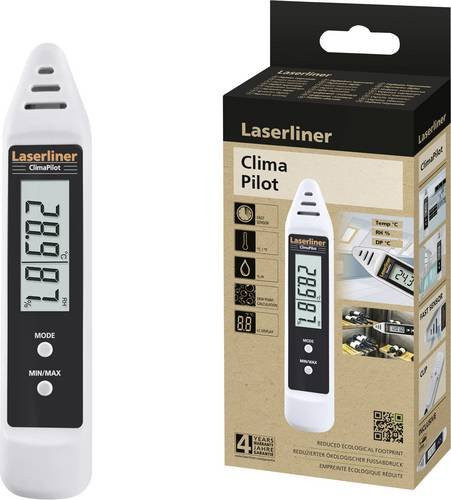 Laserliner ClimaPilot Luftfeuchtigkeits- und Temperaturdatenlogger in Weiß - Bild 1