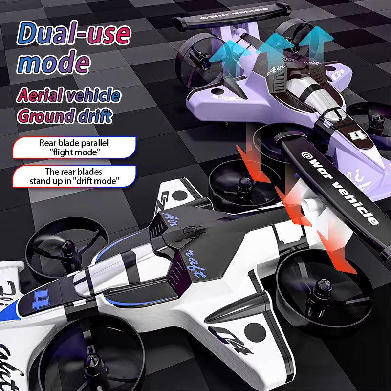 ANTSIR 2-in-1 Land Air Dual RC Quadcopter & RC Drift Car, 2,4G Fernbedienung, Set - Bild 5