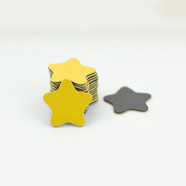 20 Stück Stern Magnetische Tafel Aufkleber in Gelb für Kinder - Bild 1