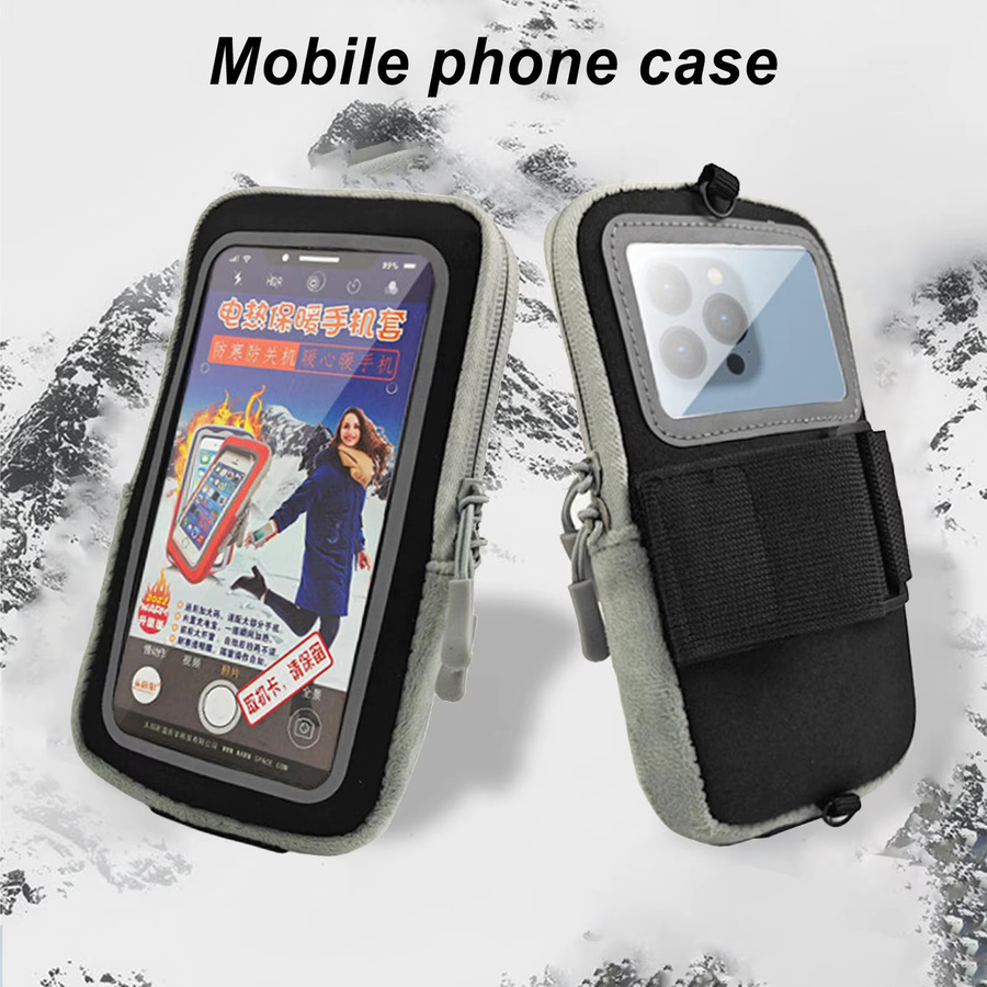 USB-beheizbare Armband-Smartphone-Halterung für Radsport und Laufen in Schwarz - Bild 2