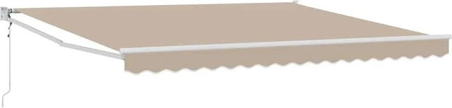 vidaXL Einziehbare Markise Beige aus Polyester und Aluminium B/T: 400 x 300 cm - Bild 1