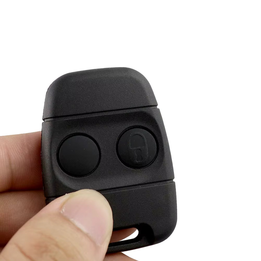 YIQIXIN Ersatzgehäuse für Land Rover Discovery 1 und Freelander, 2 Tasten Fernbedienung Schlüssel Shell Fob, Schwarz - Bild 3