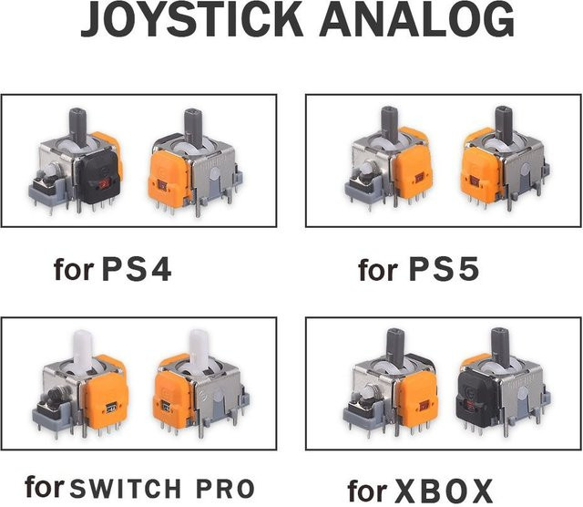 3D Analog Hall Effekt Joystick Modul Multicolor Ersatz-Rocker für PS5, PS4, Xbox und Nintendo Switch mit hoher Präzision - Bild 1