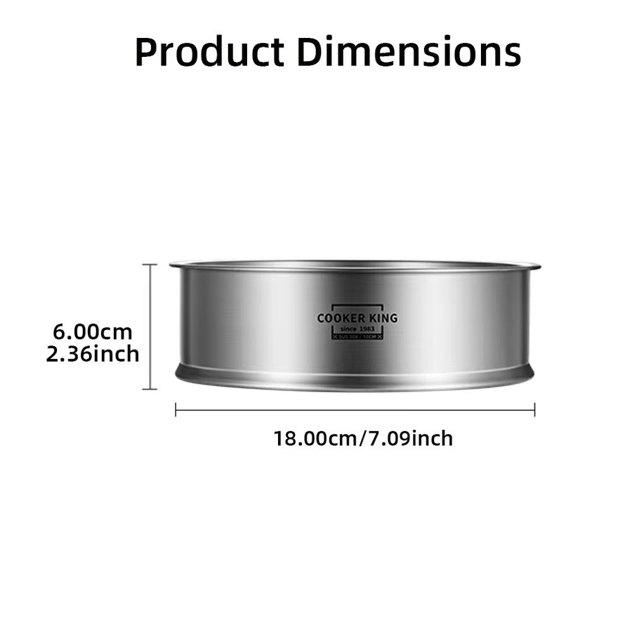 COOKER KING Edelstahl-Dampfgarer in Silber für Brötchen und Dim Sum, B/T/H: 18,0 x 6,0 x 4,0 cm - Bild 5