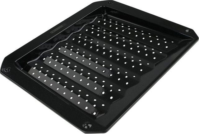 FMprofessional Grillblech aus Emaille, Schwarz, B/T: 38 x 33 cm - Bild 1