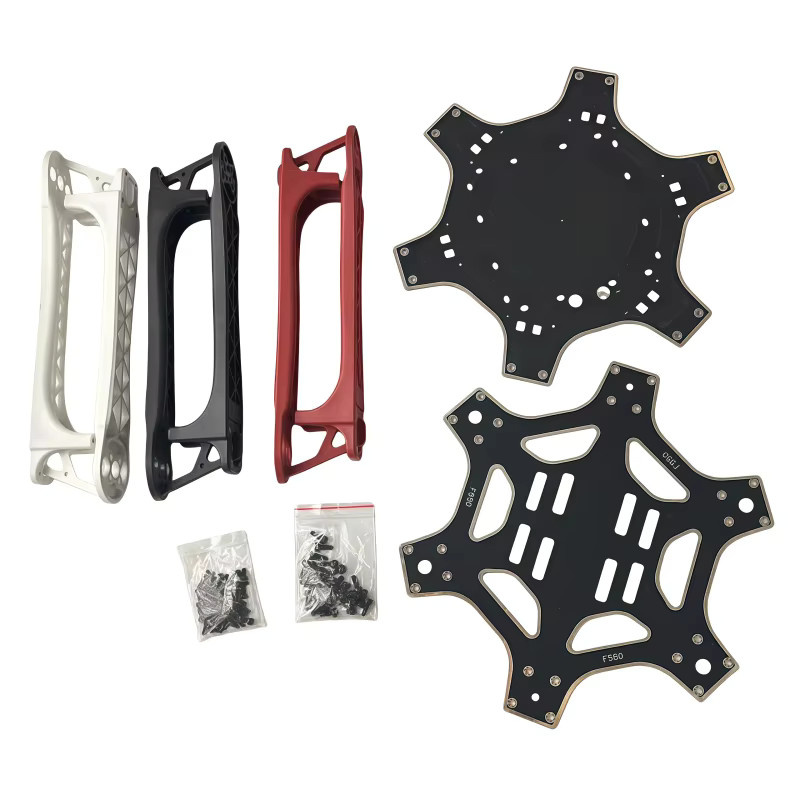 KePaQi F550 Sechs-Achsen-Rahmen aus Kohlefaser-Nylon mit integrierter Leiterplatte für Multi-Rotor-UAV Luftaufnahmen und Vermessung in Multicolor - Bild 2