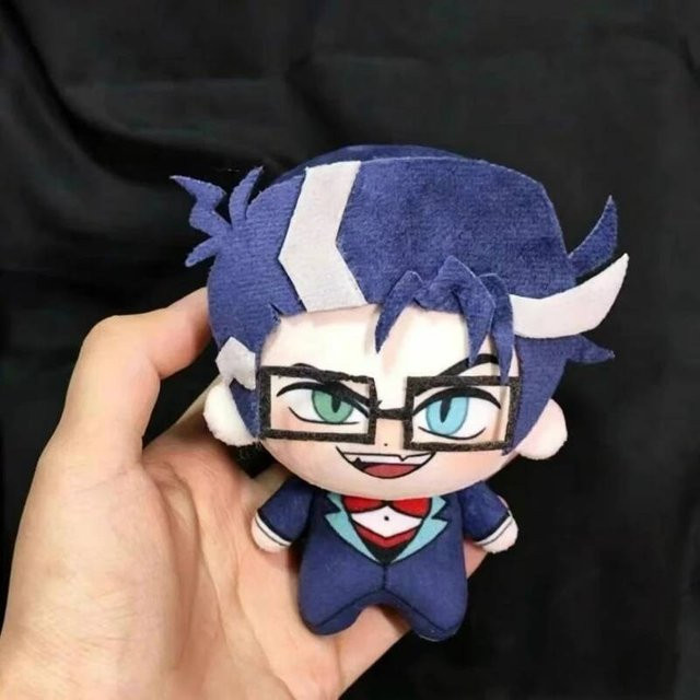 Lufaxi Hazbin Hotel Adam Plüschpuppe, Plüschschlüsselanhänger, 10cm, ab 14 Jahren - Bild 1