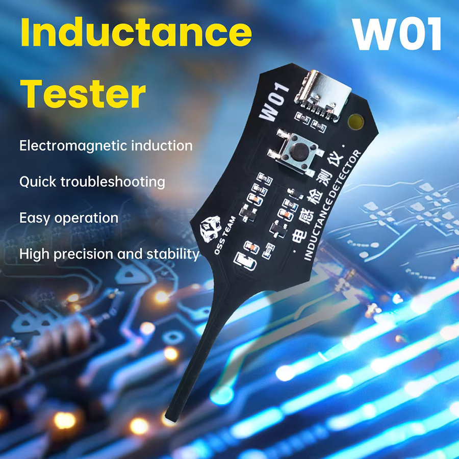 Gaqqee W01 Induktivitätstester Typ C für Mainboard-Spulen und elektromagnetische Induktion in Schwarz - Bild 3