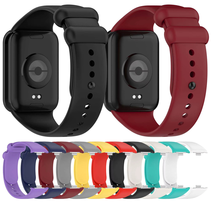 Xiaomi Uhrenarmband Silikon, Schwarz, Unisex, Xiaomi Mi Band 8 Pro, Redmi Watch 5 - Bild 6