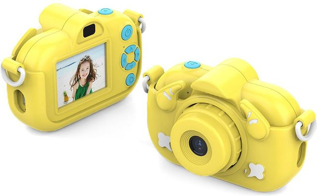 TOMTOP JMS Digitalkamera Kinderkamera 12MP HD Selfie Kamera gelb - Bild 1