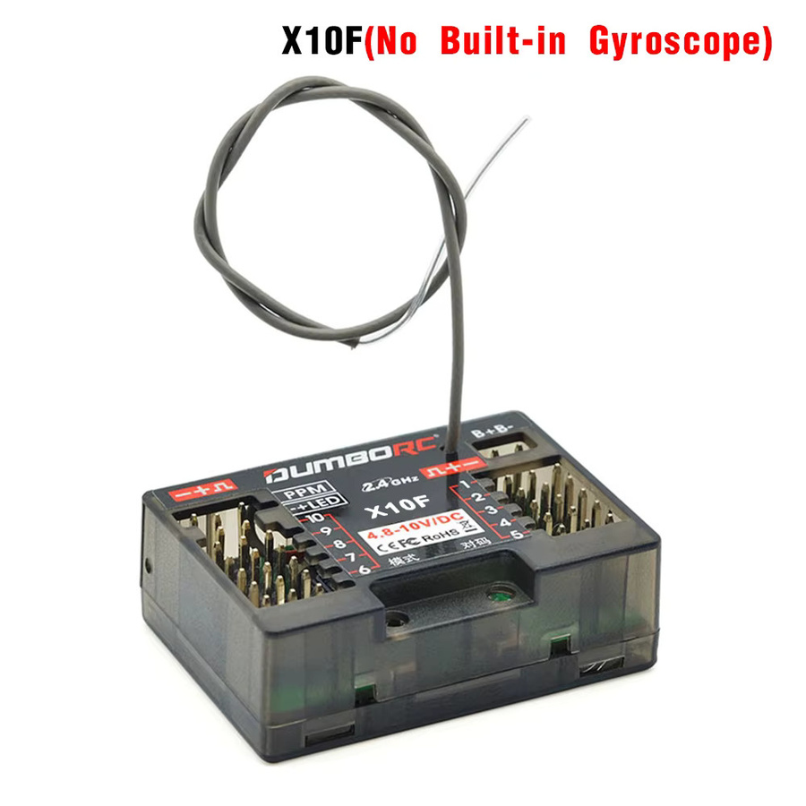 DUMBORC X10F X10FG 10CH 2,4G RC Gyro Empfänger in Schwarz für X10P-350 Sender - Bild 2