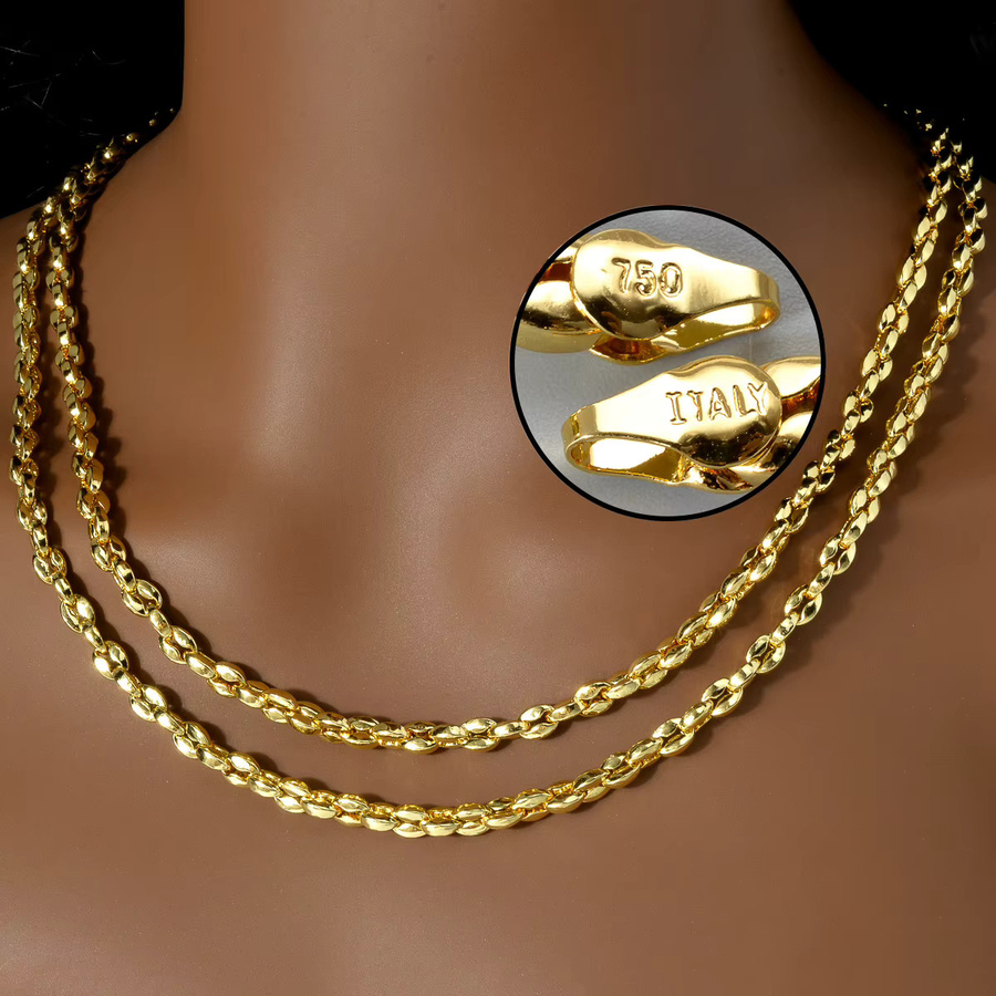 Halskette 750 Gold, Unisex - Bild 2