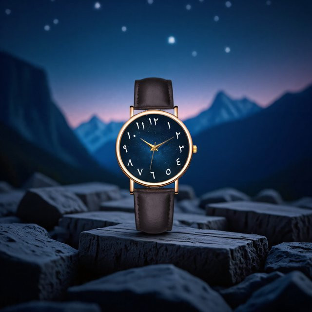 TINUORA Armbanduhr, Quarz, Leder, Blau, Damen - Bild 1