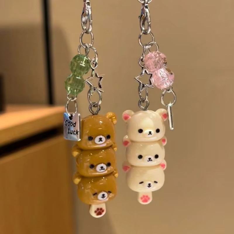 Hot Toys Rilakkuma Schlüsselanhänger, Cartoon Bär, Handykette, Paar - Bild 2