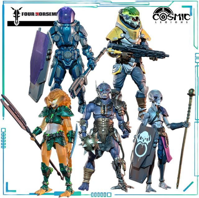 Four Horsemen Studios Cosmic Legions Hvalkatar: Book Two, Gravenight, Actionfigur, bewegliches Modell, ab 14 Jahren - Bild 1
