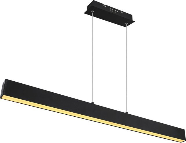 Globo LED-Pendelleuchte Verena, schwarz matt, B: 121 cm, T: 8 cm, H: 120 cm - Bild 2