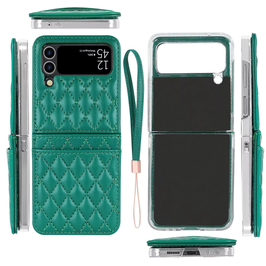 VIETAO Premium PU-Leder Handyhülle für Samsung Galaxy Z Flip 8, 7, 6, 5, 4 mit Handgelenkschlaufe und Kartenfach - Bild 4