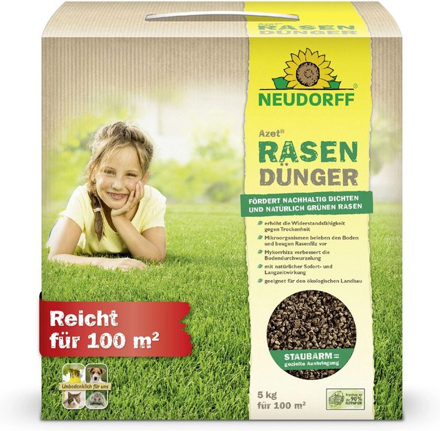Neudorff Azet Rasen-Dünger mit NPK 8-3-4, 5 kg - Bild 1