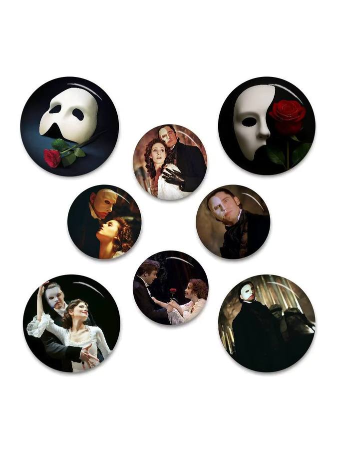 T-The Phantom Of The Opera Abzeichen, Weißblechbrosche, Weiß - Bild 7