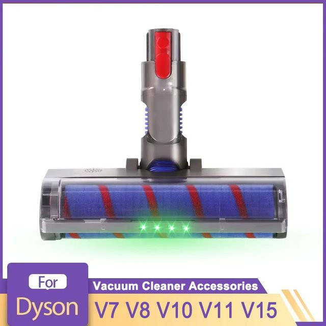 Dyson Rollenbürstenkopf mit Direktantrieb und 4 LED-Leuchten für Hartböden, Multicolor - Bild 1