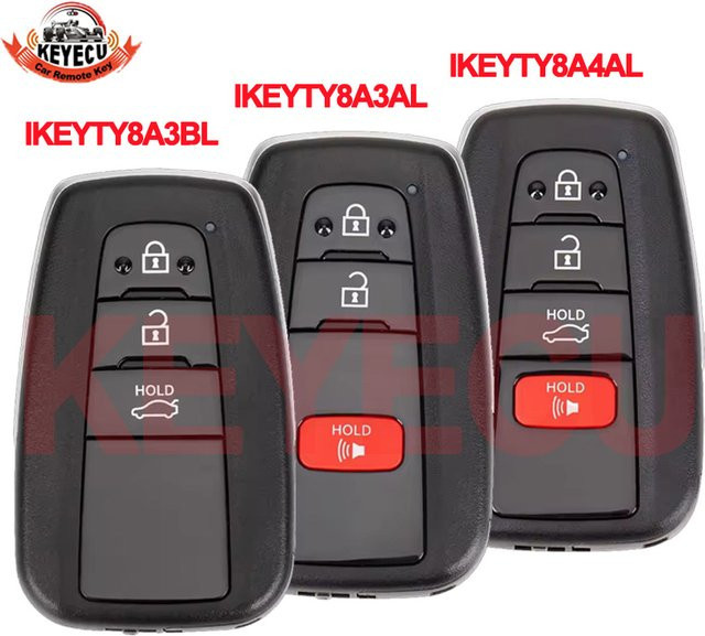 Autel IKEYTY8A4AL Universeller Smart-Fernschlüssel für Toyota mit 8A Chip in Schwarz, kompatibel mit KM100, IM508 und IM608 - Bild 1