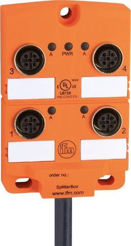 ifm Electronic EBC015 Sensor-Aktor-Verteiler und Adapter, 5m, 5-polig, orange - Bild 1