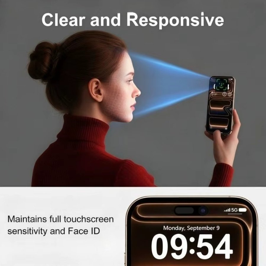 DIXSG 3er-Set Ultra HD Panzerglas-Displayschutz für iPhone 16, transparent - Bild 3