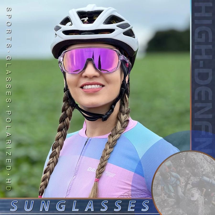 Kapvoe Sportsonnenbrille, Vollrand, Kunststoff, Unisex, polarisiert - Bild 1