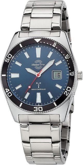 Master Time Armbanduhr, Quarz, Edelstahl, Blau, 42 mm, Herren - Bild 1