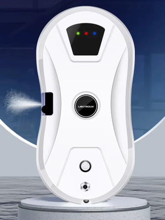 Liectroux YW610 Fensterreinigungsroboter in Weiß mit Ultraschall-Wassersprühgerät, App-Steuerung und AI-Navigation für Trocken- und Nassreinigung